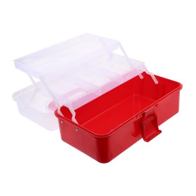 SUPVOX Fishing Gears Plastic Storage Box Household Tool Box Large Capacity Storage Portable Tool Container Translucent Plastic