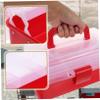 SUPVOX Fishing Gears Plastic Storage Box Household Tool Box Large Capacity Storage Portable Tool Container Translucent Plastic view 4