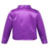 Xnihocha Kids Boys Glittery Sequin Long Sleeve Spread Collar Shirt for Choir Jazz Dance Stage Performance Purple 8-10 Years view 2