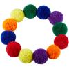 12-Pack Soft Fleece Balls Large 5-inch Dodgeball Playground Balls, Rainbow Pack Size for Dodge Ball, Handball, Camps and Schools view 2