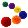 12-Pack Soft Fleece Balls Large 5-inch Dodgeball Playground Balls, Rainbow Pack Size for Dodge Ball, Handball, Camps and Schools view 3
