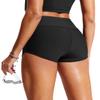 CRZ YOGA High Waisted Dolphin Board Shorts for Women 2.5'' - Quick Dry Swim Beach Bathing Suit Bottoms with Liner Black Medium view 2