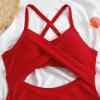 Akklian Women Ruched Wrap V Neck Cut Out One Piece Slimming Swimsuit High Waisted Monokini Tummy Control Bathing Suit view 2