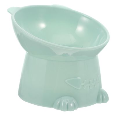 BESPORTBLE Elevated Tilted Cat Food Bowl Neck Guard Spill Design Easy to Comfortable for Better Digestion for Cats and Dogs