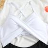 Akklian Women Ruched Wrap V Neck Cut Out One Piece Slimming Swimsuit High Waisted Monokini Tummy Control Bathing Suit view 2