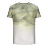 Amazon outlets Men's Graphic T-Shirts Big and Tall Short Sleeve Crewneck Shirt Funny Marble Print Loose Pullover Summer Clothes Hawaiian Shirt Yellow L view 3