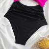 Akklian Women Ruched Wrap V Neck Cut Out One Piece Slimming Swimsuit High Waisted Monokini Tummy Control Bathing Suit view 2