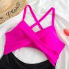 Akklian Women Ruched Wrap V Neck Cut Out One Piece Slimming Swimsuit High Waisted Monokini Tummy Control Bathing Suit view 3