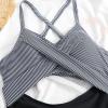 Akklian Women Ruched Wrap V Neck Cut Out One Piece Slimming Swimsuit High Waisted Monokini Tummy Control Bathing Suit view 2