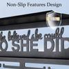 iBobbish Non-Slip She Believed She Could SO SHE DID Medal Hanger Display Trophy Shelf,Medal Hanger Display For Wall,Race Medal Display Upgraded Medal Holder Display For gymanstics,race,soccer,swim view 3