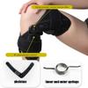 FoRes Knee Booster Non-Slip Breathable Knee Brace Alloy Skeleton Three-layer Composite Cotton Material Adjustable Three Gear Strength Suitable for Injured Fracture Support Sprain (Size : Medium) view 3