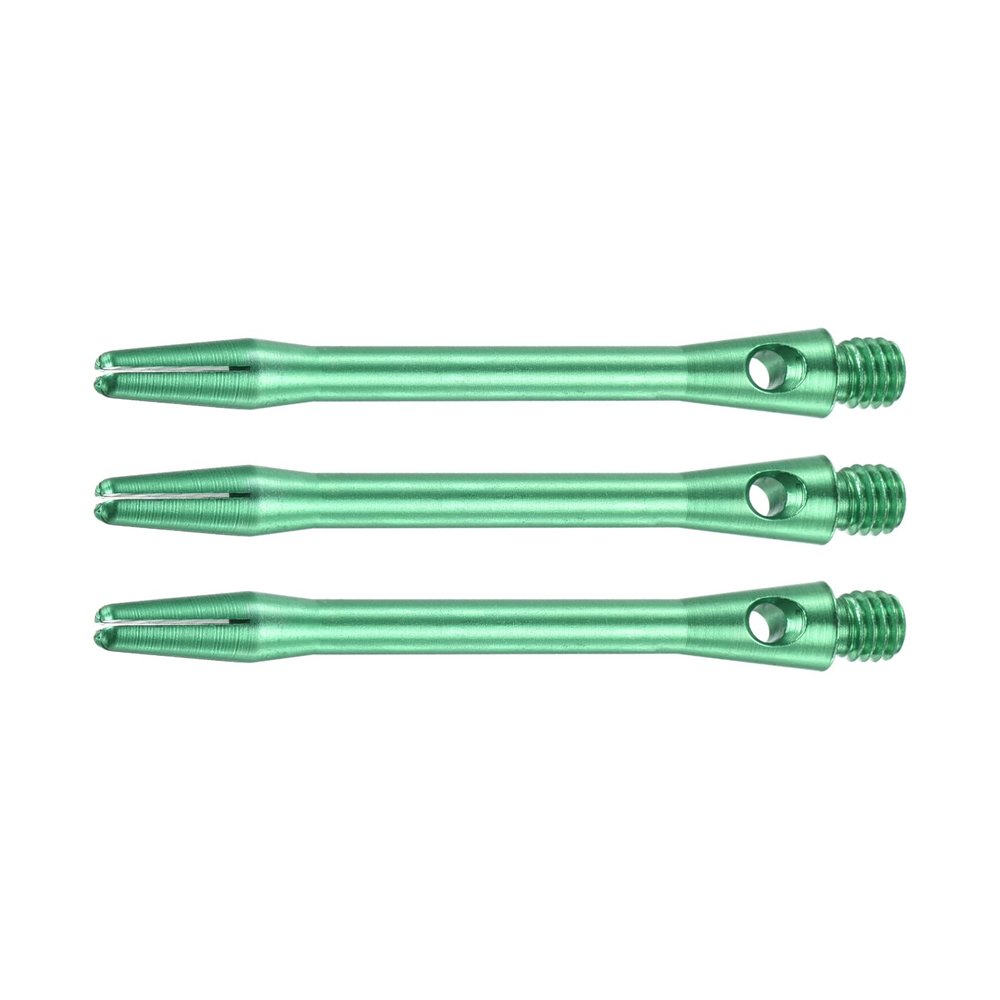M METERXITY 3 Pack Darts Shafts - Aluminum Darts Stems Medium 2BA Thread, Apply to Darts Games/Darts Sports/Entertainmence/Party (48mm, Green)