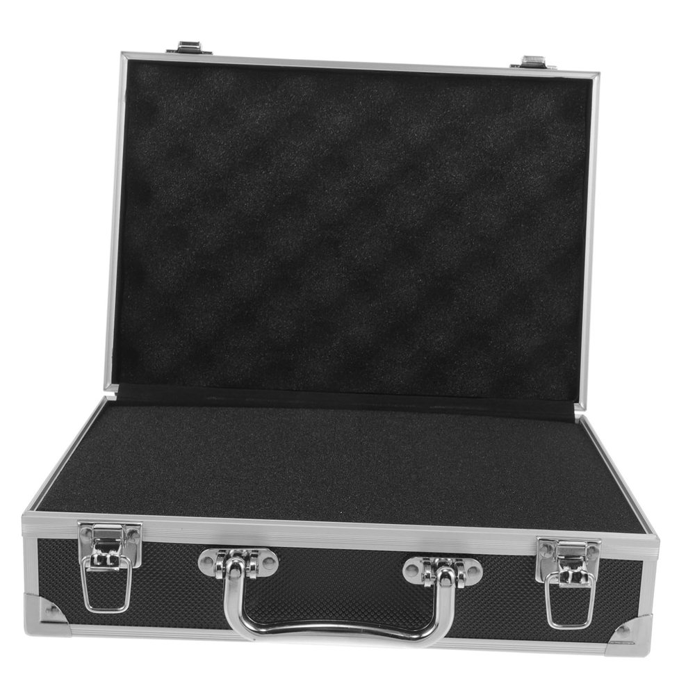 jojofuny Aluminum Alloy Tool Case Sponge Lining for Storage Portable Briefcase for Instruments Versatile Toolbox for Home and Office Use