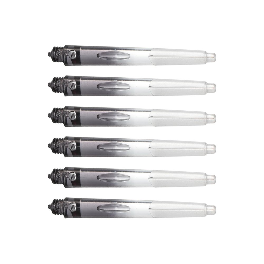 M METERXITY 6 Pack Darts Shafts - Plastic Darts Stems Medium 2BA Thread, Apply to Darts Games/Darts Sports/Entertainmence (45mm, White,Black)