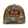 Realtree Advantage Camo Hat  Structured Hunting Cap with Mesh Back, Adjustable One Size, Brown view 1
