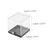 LIFKOME 8pcs Crystal Display Box Square Box Organizer Organizer Tiny Specimen Square Storage view 2