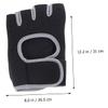 SUPVOX Non-Slip Sports Gloves Half Finger Gloves for Exercise Yoga Weightlifting Fitness Gym Barbell Dumbbell view 2