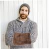 Balacoo Winter Hand Warmer Pillow Household Hands Muff Hand Heating Pad Outdoor Supply Warmer Sleeve Heated Hand Muff Hand Warm Muff Winter Warm Muff Faux Fur Cute Thermal Cover Miss, Coffee view 3