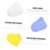 KOMBIUDA 3pairs Silicone Shoe Covers Rainproof Overshoes for Men Women Yellow Keep Shoes Clean Rainy Days view 2
