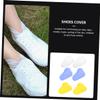 KOMBIUDA 3pairs Silicone Shoe Covers Rainproof Overshoes for Men Women Yellow Keep Shoes Clean Rainy Days view 4