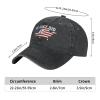 Renzund We Just Did 46 Hat Funny Vintage Cowboy Baseball Cap Washed Cotton Adjustable Unisex Black view 2