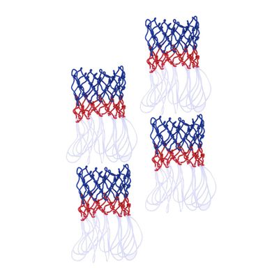Sosoport Professional Mesh Basketball Net 4 Pack Portable Replacement for Coaches Players