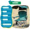 EZONE Folding Canopy Camp Chair for Outdoors Shade Canopy Portable Chair Camping, Tailgates, Beach, Pool, Lawn Chair Sunshade Travel Chair Folding Camping Chair (Upgraded - Green) view 3