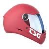 TSG - Pass 2.0 Full-face Premium Helmet w/Two Visors | Downhill Skateboarding, E-Skating, E-Onewheeling, Longboarding | Nose Ports, Air Flow Channels, Ear Slots, Adjustable Pads, Satin Red, Medium view 2