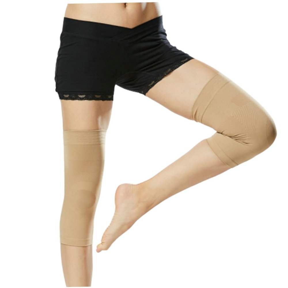 KOMBIUDA 1pair Compression Knee Pads for Sports Xxl Skin Breathable Elastic Socks Knee Support for Running Basketball Volleyball and Weightlifting