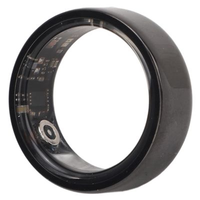 Sleep Tracking Smart Ring, Bluetooth IP68 Smart Health Ring with Charging Case, Wearable Fitness Ring Built in Pedometer for Men and Women, 7 Days Standby Time
