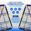 Baseball Rebounder Net | 12-Angle Baseball Pitching Net w/ 9 Pocket Nets  Softball & Baseball Training Equipment  Multi-Sport Bounce Back Net for Soccer, Volleyball, Basketball, Lacrosse & More view 3