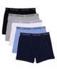 Calvin Klein Kids Boys' Modern Cotton Boxer Brief Underwear 5-Pack, Black/Grey/White/Indigo/Navy, Medium view 1