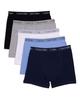 Calvin Klein Kids Boys' Modern Cotton Boxer Brief Underwear 5-Pack, Black/Grey/White/Indigo/Navy, Medium view 2
