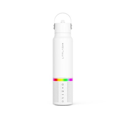 LitFlask Smart Water Bottle, Ultra Premium Bluetooth Speaker, Portable Charging, 20oz Stainless Steel. Oprahs Favorite Things 2024