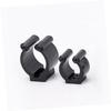 Balacoo 10Pcs Medium Wall-Mounted Individual Mount Snooker cue Organizer Clip Plastic Wall Club Clip Fishing Rod Holder Holder Fishing Rod Securing Clip Pool cue Holder Broom, 2.80X2.00X1.60CM, Black view 2