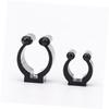 Balacoo 10Pcs Medium Wall-Mounted Individual Mount Snooker cue Organizer Clip Plastic Wall Club Clip Fishing Rod Holder Holder Fishing Rod Securing Clip Pool cue Holder Broom, 2.80X2.00X1.60CM, Black view 3