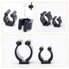 Balacoo 10Pcs Medium Wall-Mounted Individual Mount Snooker cue Organizer Clip Plastic Wall Club Clip Fishing Rod Holder Holder Fishing Rod Securing Clip Pool cue Holder Broom, 2.80X2.00X1.60CM, Black view 4