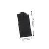balacoo 1 Pair Half-Finger Gloves Fitness Fishing Bike Ice Silk, 17.5X9CM, Black view 2