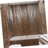 Amosfun Plastic Shower Curtain 3D Pattern Large Size Decorative Easy Install view 2