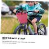 INOOMP 1pair Bike Basket Straps Pu Fastening Belts for Bicycle Front Cargo Basket Colorful Leather Straps for Boys and Girls Scooters Easy to Install view 2