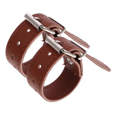 INOOMP Bike Basket Straps Durable Pu Material Easy to Install Bicycle Front Cargo Belts for Boy Girl and Adults Brown for Bike Baskets and Scooters
