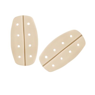 FRCOLOR 6pcs Invisible Breathable Silicone Shoulder Pads for Women Non-slip Gasket Light Beige Easy to Attach Washable and Reusable for Low Shoulder Support