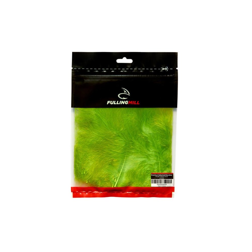 Fulling Mill Premium Selected Marabou Bright Yellow Olive
