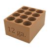 12 Gauge Paper Cartridge Loading Block for Black Powder 12 Gauge Pistol view 1