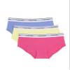Calvin Klein Kids Girls' Modern Cotton Hipster Underwear 3-Pack, Shocking Pink/Hydrangea/Energy, Medium view 1