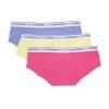 Calvin Klein Kids Girls' Modern Cotton Hipster Underwear 3-Pack, Shocking Pink/Hydrangea/Energy, Medium view 3