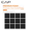 CAP Barbell 1/2-Inch Interlocking EVA Foam Exercise Puzzle Mat Home Gym Flooring - 2 Pack | 24" x 24" x 1/2" | Diamond Pattern - Black view 2
