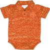 Two Feet Ahead Clemson Space Dye Short Sleeve Golf Polo Baby Bodysuit Creeper Newborn Infants (Clemson, 6 Months) view 1