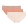 Calvin Klein Kids Girls' Modern Cotton Bikini Underwear 3-Pack, Sand/Rose Dawn/Cedar, Medium view 1
