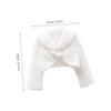 LIFKOME Xmas Flower Children Warm Tippet White Xl Fiber Cape view 4